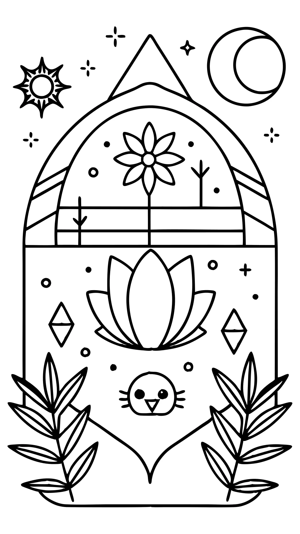 minimalist coloring pages